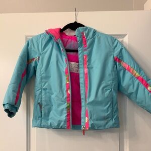 Spyder Kids Jacket - Blue and Pink